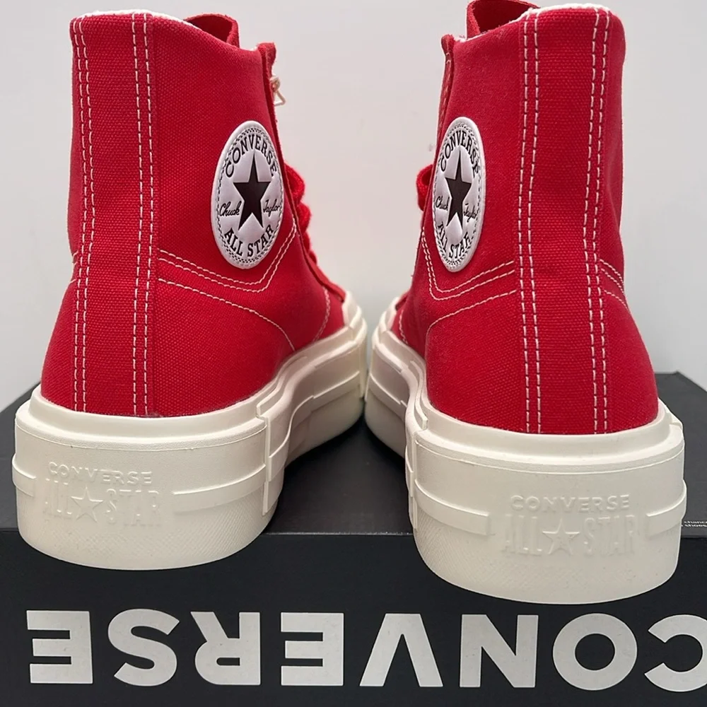 Converse WMNS CTAS CRUISE HI RED/EGRET/BLACK A08284C Platforms Sneakers - Picture 13 of 16